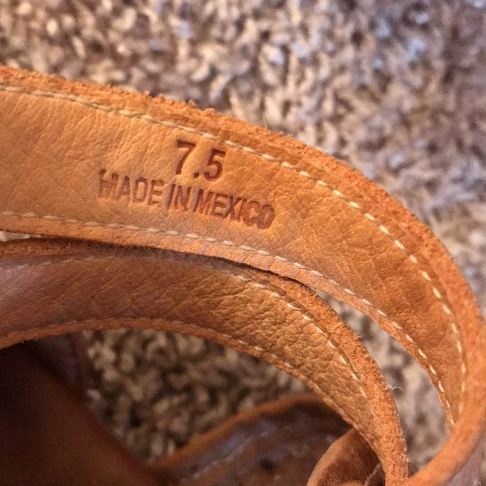 Bed|Stu Capriana Tan Gladiator Sandals size 7.5 - Picture 14 of 16